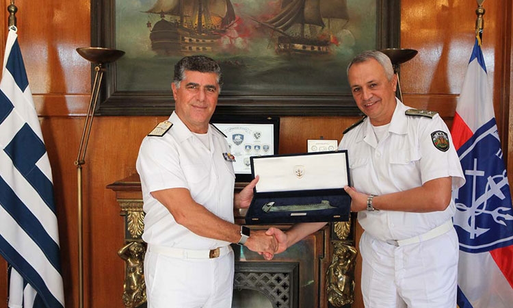 The Chief of the Bulgarian Navy, Rear Admiral Mitko Petev, pays an ...
