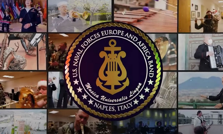 Συμμετοχή στελεχών Μπάντας ΠΝ σε εορταστικό video US Naval Forces Europe and Africa Band